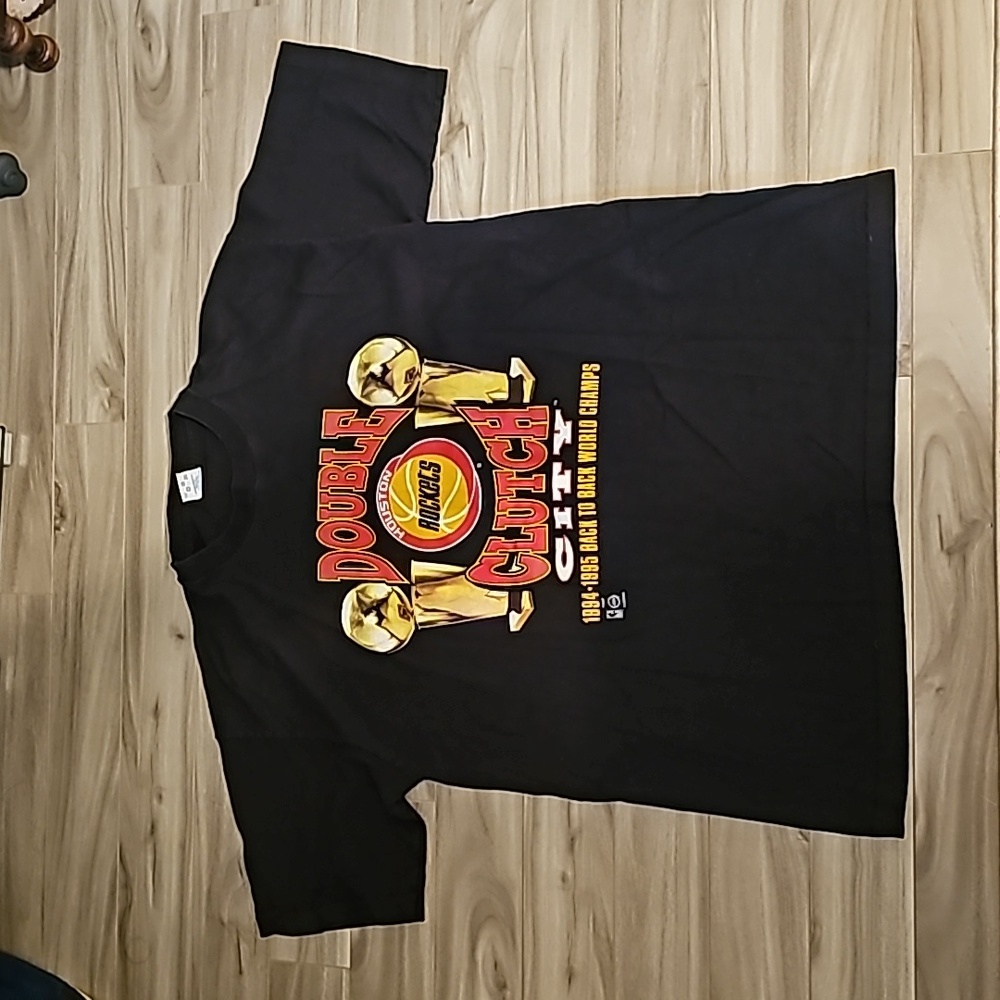 Vintage Salem Houston Rockets Double Clutch City 90’s USA made T shirt XL Grunge
